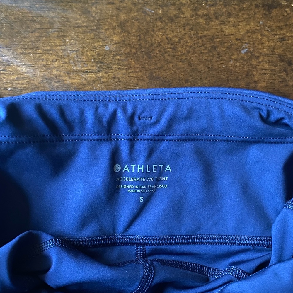 Athleta Accelerate 7/8 Tight in Deep Blue - Picture 3 of 7